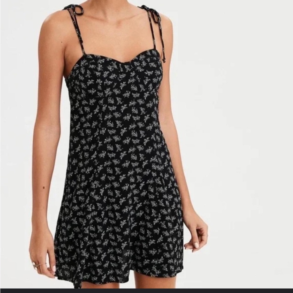 American Eagle Outfitters Black and White Mini Dress